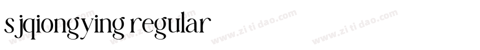 sjqiongying regular字体转换